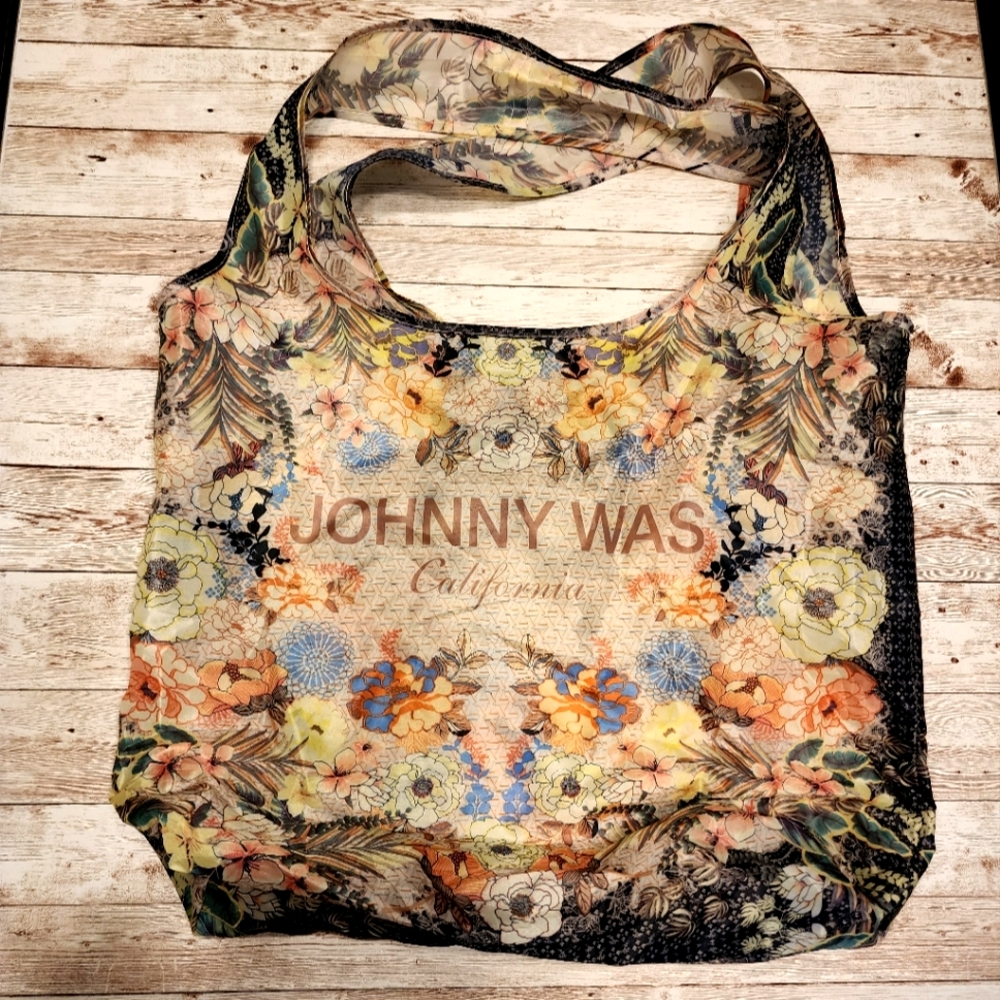 Johnny Was Recycled Floral Tote Bag